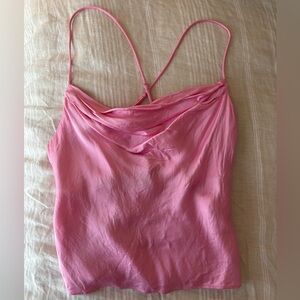 Zara Pink Cowl Neck Camisole